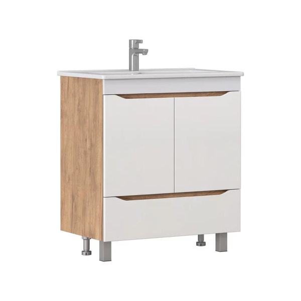 Тумба под раковину напольная VIGO Grani tn.GRI.OSK.75.2D.1Y дуб золотой, 75 см