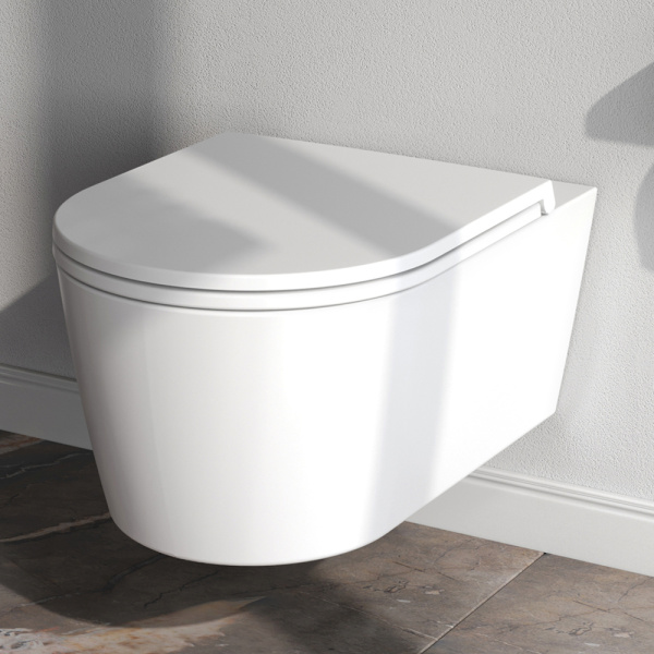 IS90151.8F1701 Инсталляция с клавишей PrimeFit L, хром глянц, с подвесным унитазом Func 54 FlashClean с сиденьем м/л