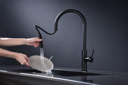 Смеситель для кухни Paulmark SENSO Se215180-AN, антрацит