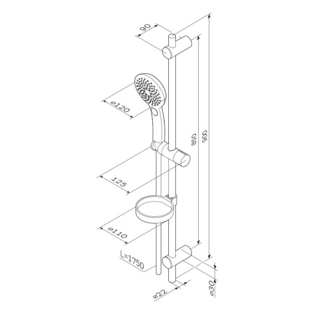 Душевой комплект AM.PM Inspire 2.0 F0150A000