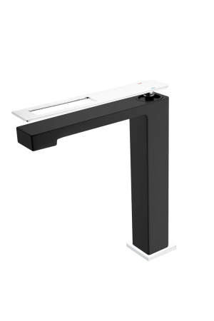 Смеситель для умывальника Boheme Q 142-BCR  Black Chrom