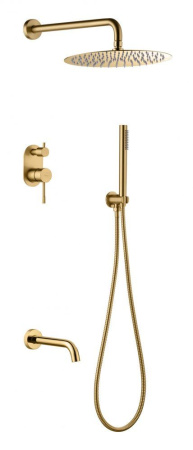 Душевая система Boheme Uno Matt Gold, 464-2-MG