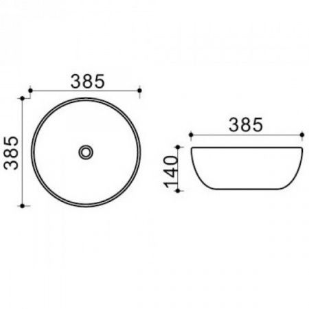 Раковина MELANA MLN- T4003-G7 (золото)