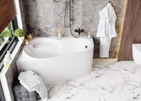 Акриловая ванна VAGNERPLAST SELENA 147x100 Left