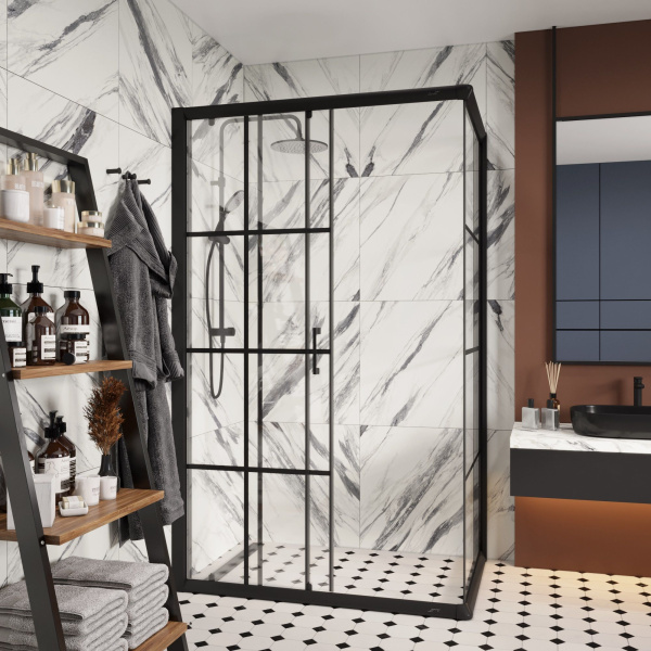 Ограждение MUZA120 N душевое Ceruttispa без поддона (80x120x195)