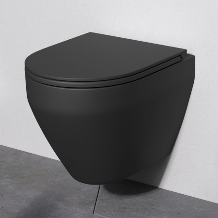IS49038.701700MB Инсталляция с клавишей Pro L чёрн матовый с подвесным унитазом Spirit V2.0 FlashClean черн мат