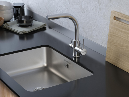 Смеситель для кухни Paulmark ESSEN Es213011-NI, никель