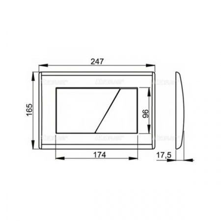Кнопка смыва AlcaPlast M170 белый