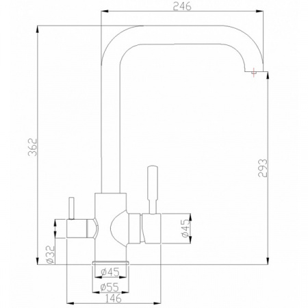 Смеситель для мойки ZorG Steel Hammer SH 715 CR