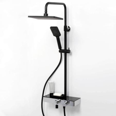 Душевой комплект с термостатическим смесителем WasserKRAFT  BK11401CB