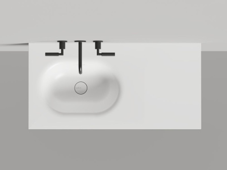 Раковина столешница Salini ONDA FLOW OVAL, белый, 1402204MN