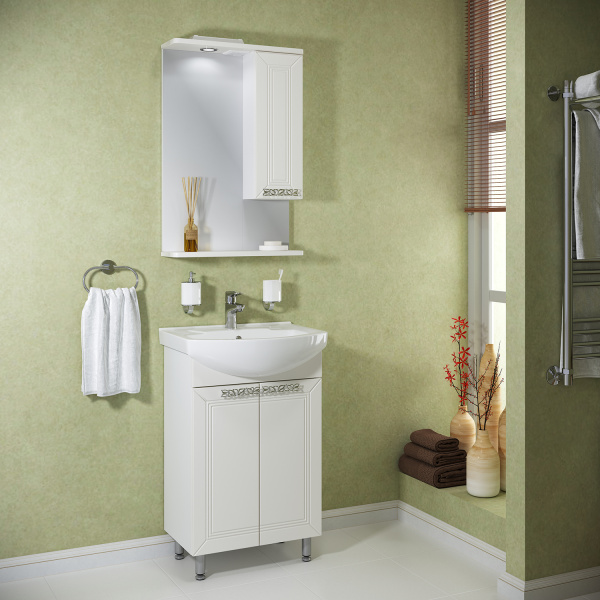 Тумба под раковину Runo  (под умывальник Элеганс 55) Монро 55 (00-00000457)