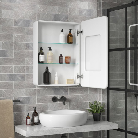 Зеркало-шкаф Reflexion Circle LED 600х800 RF2108SR