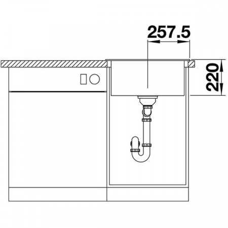 Кухонная мойка Blanco Pleon 5 черный 525951