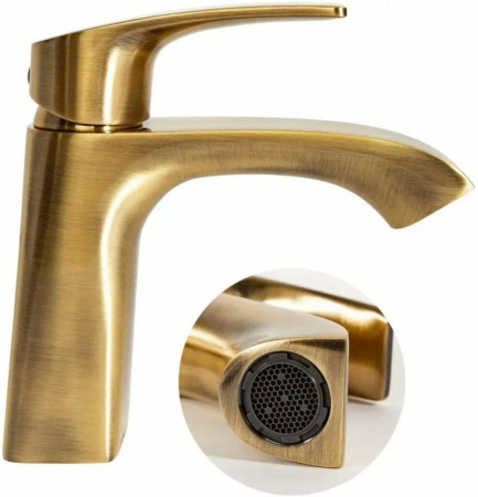 Cмеситель для раковины Hansberge H1085 Бронза