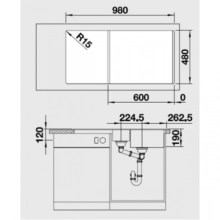 Кухонная мойка Blanco Legra 6 S черный 526086