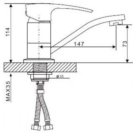 Смеситель для мойки Gappo G4507
