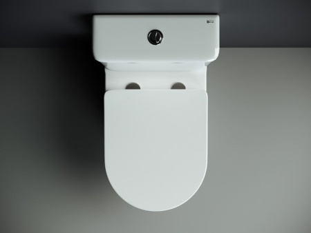 Напольный пристенный унитаз Ceramicanova Mia Rimless, Белый, CN1801