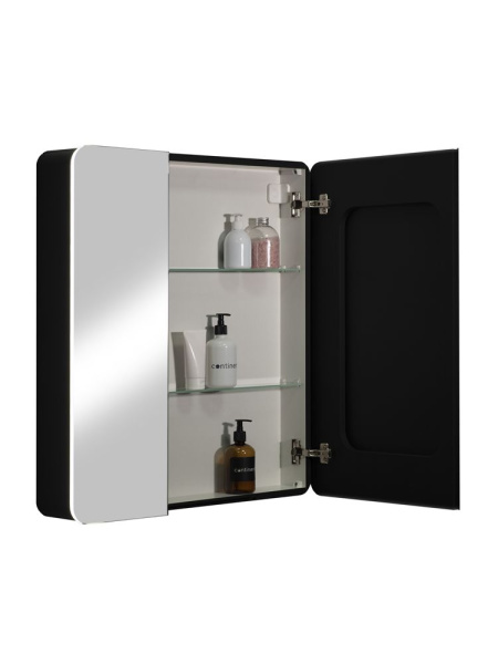 Зеркало-шкаф Reflexion Black LED 760х850 RF2002BL