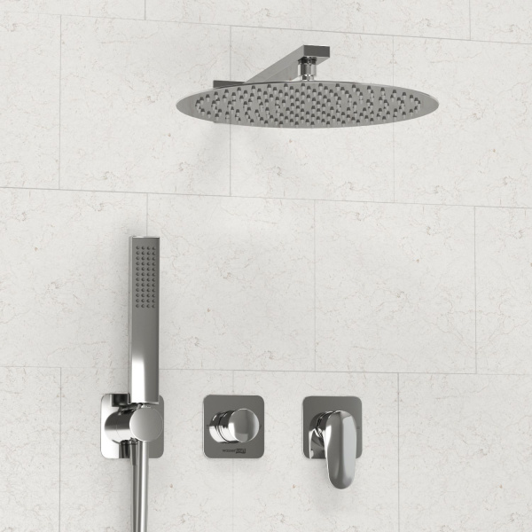 A3151.268.090.116.271.087.103  Встраиваемый комплект для душа WasserKRAFT с верхней душевой насадкой и лейкой