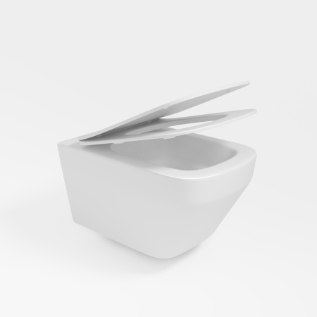 Унитаз подвесной Vincea Tornado Edge VT1-38T, цвет белый, ультратонкое soft-close сиденье