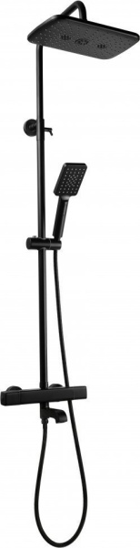 Душевая система FILARETE FL2050 с термостатом (Черный матовый)