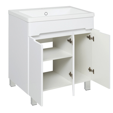 Тумба под раковину Runo напольная 3 двери (под умывальник Omega 75) Парма 75 (00-00001040)