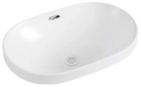 Встраиваемая сверху белая раковина для ванной Gid S1004 71160