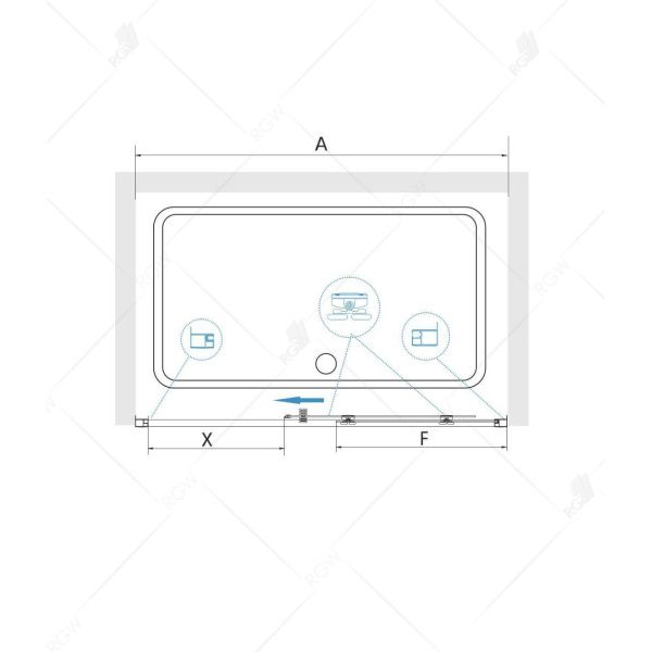 Душевая дверь RGW CL-14 32091410-11
