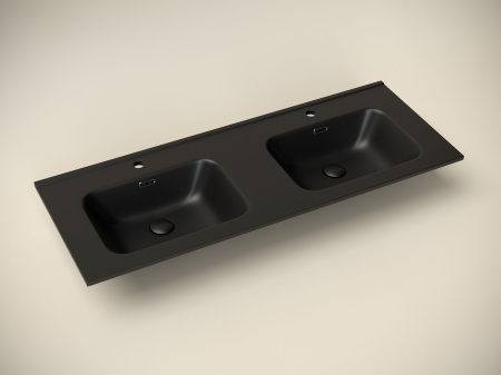 Умывальник накладной прямоугольный Ceramicanova Element 1210*465*180мм, черный матовый, CN7004MB