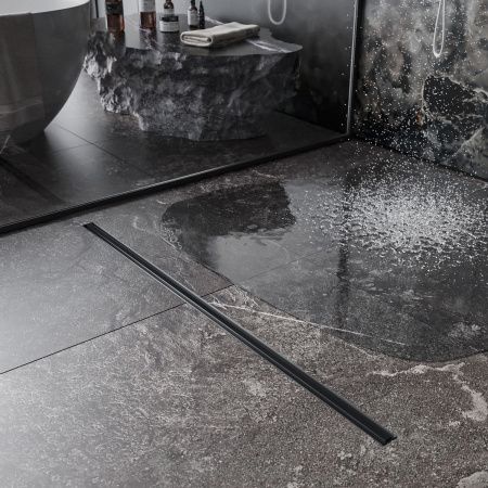 Душевой трап Roxen Black slim 91070-70 700x30x70