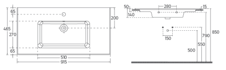 Раковина Isvea SistemaT 91 см цвет белый 10SL50091SV