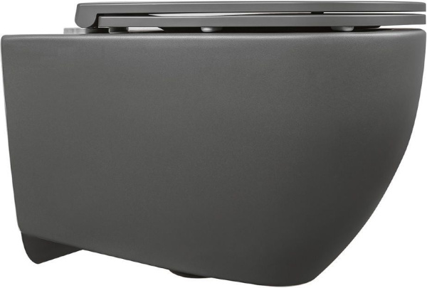 Унитаз ISVEA Infinity подвесной 365*530*400 -антрацит матовый 10NF02001SV-2C
