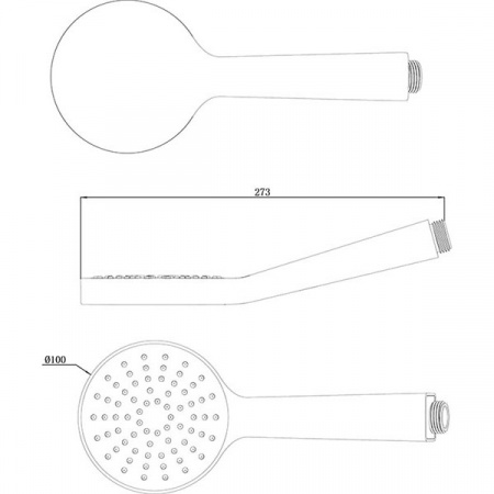 Ручной душ Ravak Flat S 960.00 X07P343