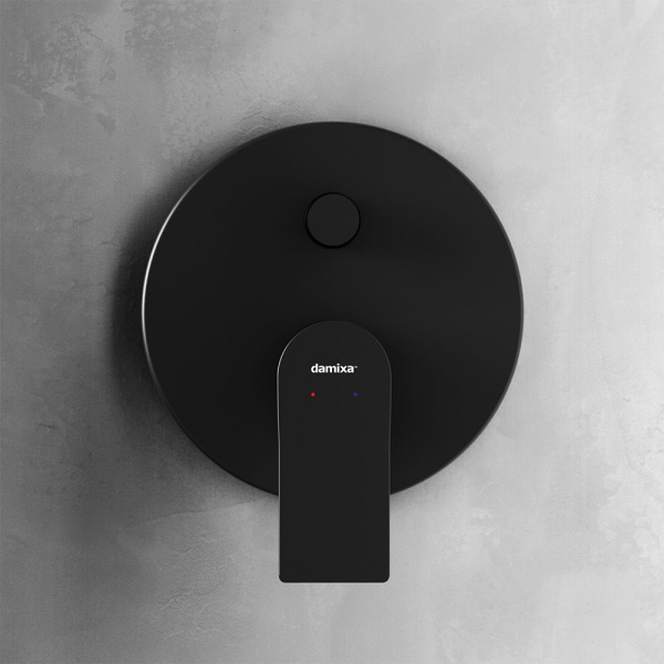 477100300 Apollo Смеситель для душа Damixa монтируемый в стену, черный