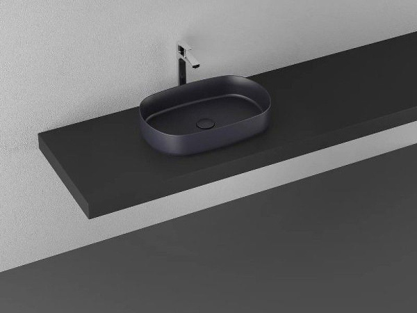 Раковина ISVEA Infinity накладная 550*360*120 цвет антрацит матовый 10NF65055SV-2C