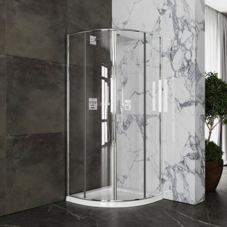 Душевой уголок Roxen Doha 55080-90 (90х90) стекла прозрачные/профиль хром