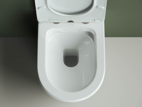 Подвесной унитаз Highlight Rimless 360х350 белый