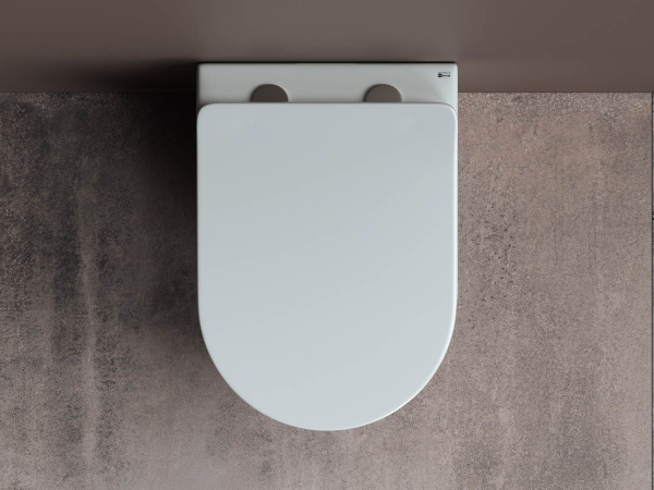 Подвесной унитаз Mia Rimless 360х350 белый