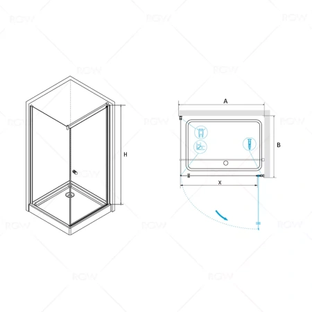 Душевой уголок RGW Passage PA-33 (90х90) 04083399-11
