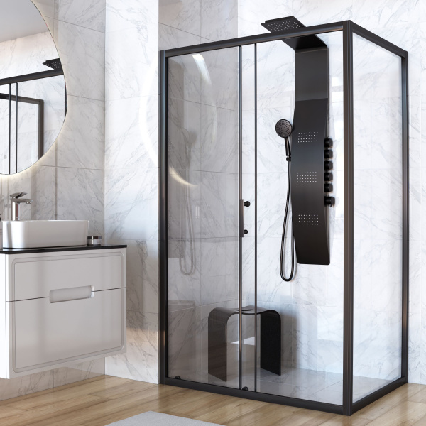 Душевая панель Taliente TA-G-A04Bb прямоугольная настенная