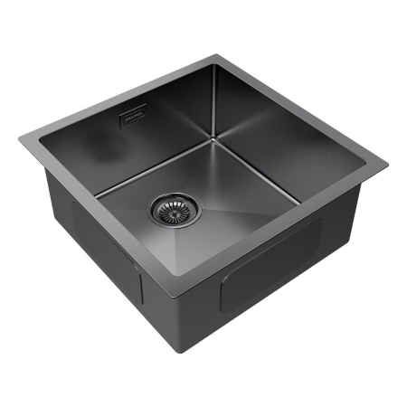 Мойка Paulmark GERBERG 44 UNI PM254444-GM 440х440х200 мм, нержавеющая сталь, вороненая сталь