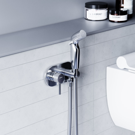 212000000 Option Смеситель RedBlu by Damixa монтируемый в стену с гигиеническим душем