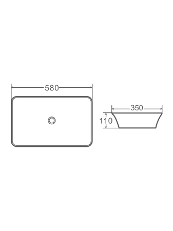 Раковина накладная WeltWasser WW SK ELBACH 2262