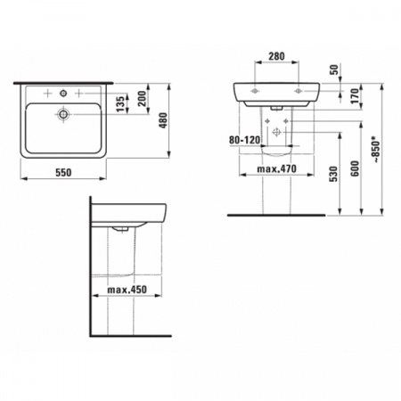 Раковина Laufen Pro 8189510001041