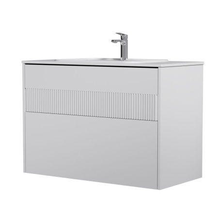 M8FFUX1002WM Func База под раковину AM.PM (push-to-open), 100 см, цвет белый матовый