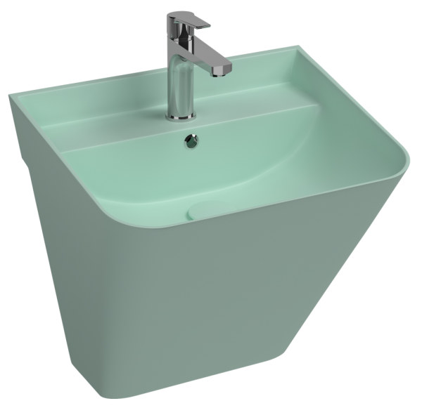 Раковина ISVEA Sott'Aqua подвесная 500*420*515 1 цвет мятно-зеленый матовый 10SQ37002SV-2T
