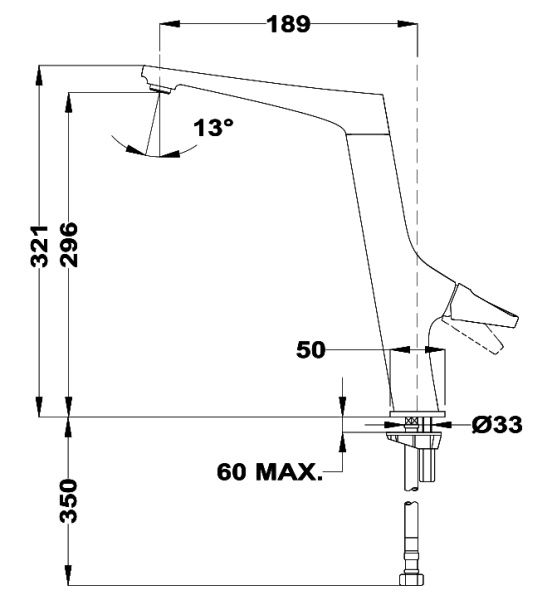 Смеситель для мойки ТЕКА SN 915 CHROME 116030030