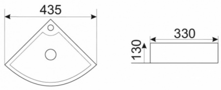 Раковина подвесная CeramaLux 9067B