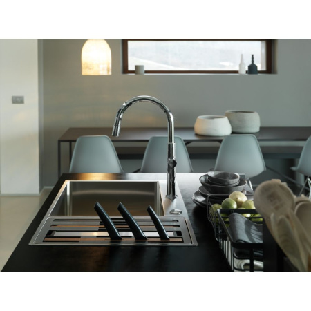 Кухонная мойка FRANKE 127.0538.259 из нержавеющей стали BWX 220-54-27 TL (вентиль-автомат в комплекте)